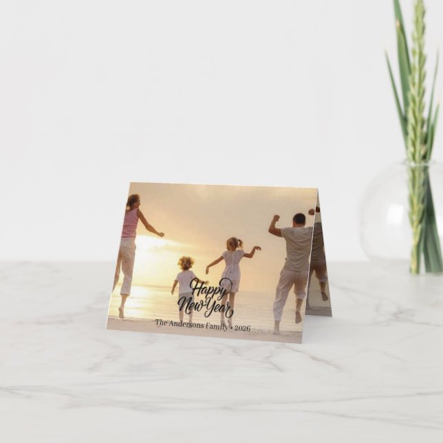 Happy New Year Card – Best Wishes for the Year Ahe (Front)