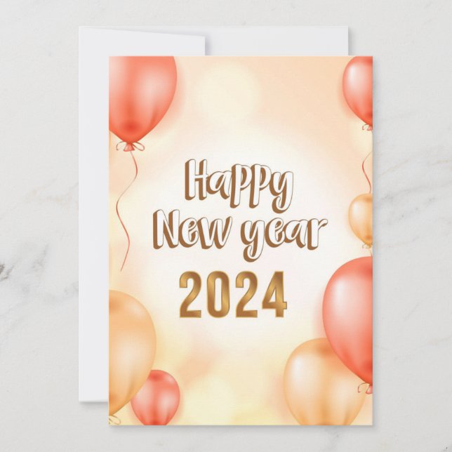 HAPPY NEW YEAR CARD- HOLIDAY CARD (Front)
