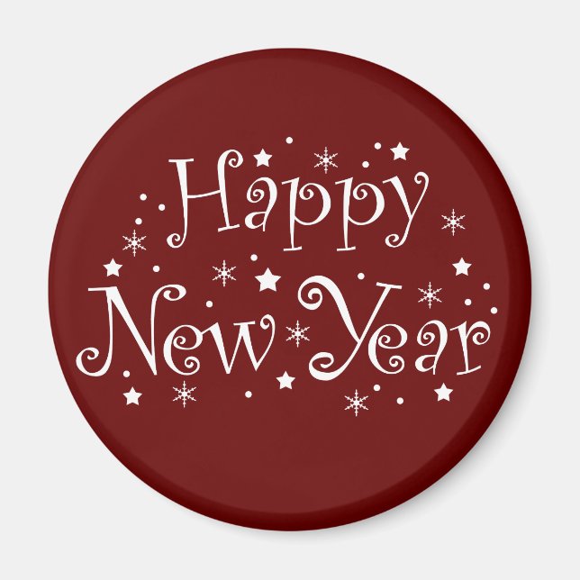 happy new year celebrate event magnet (Front)