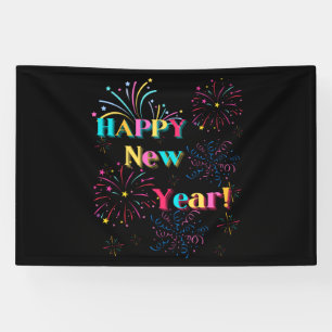 Happy New Year Celebration 4x6 Vinyl Banner