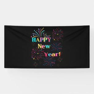 Happy New Year Celebration 4x8 Vinyl Banner