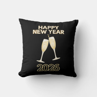 Happy New Year Celebration Design – Festive Party Cushion