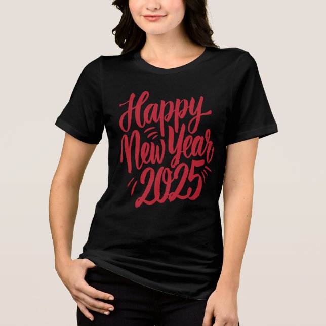 Happy New Year Celebration  Tri-Blend Shirt (Front)