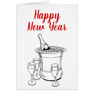 Happy New Year Champagne Bucket Glasses