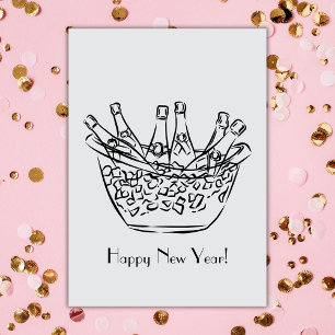 Happy New Year Champagne Card