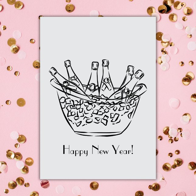 Happy New Year Champagne Card (Creator Uploaded)