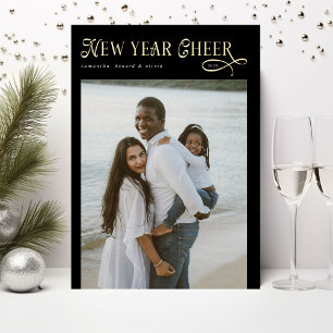 Happy New Year Cheer Modern Family 4 Photo Collage