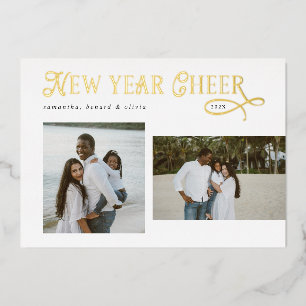 Happy New Year Cheer Modern Family  Photo Collage