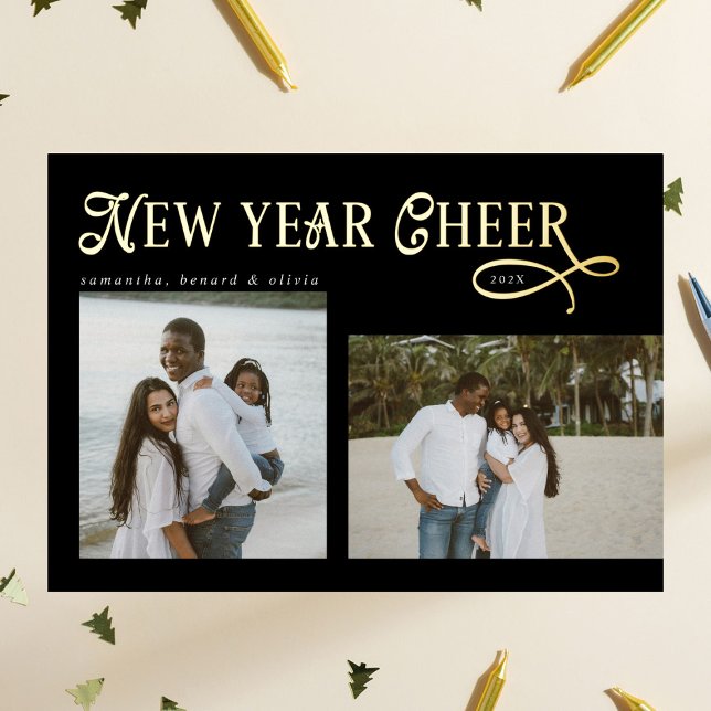 Happy New Year Cheer Modern Family  Photo Collage (Creator Uploaded)