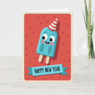 Happy New Year Cheerful Pop Card