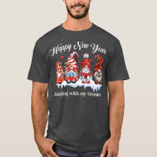 Happy New Year Chillin With My Gnomies Women Kids T-Shirt