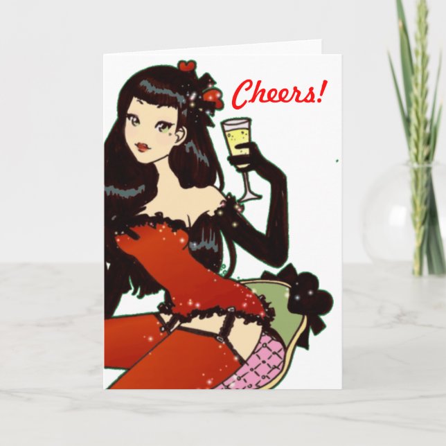 Happy New Year Christmas greeting card (Front)