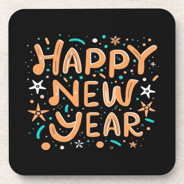 Happy New Year Coaster (Front)