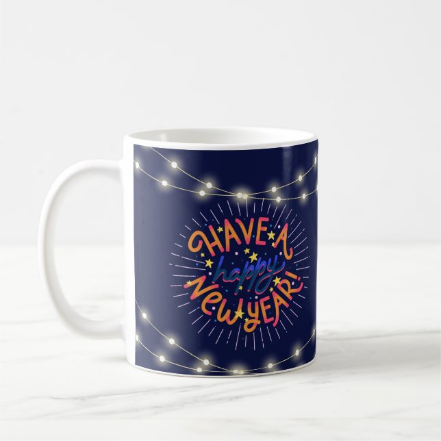 happy new year coffee mug (Left)