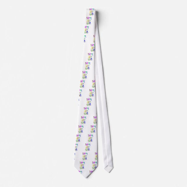 Happy New Year Colour 2 Tie (Front)