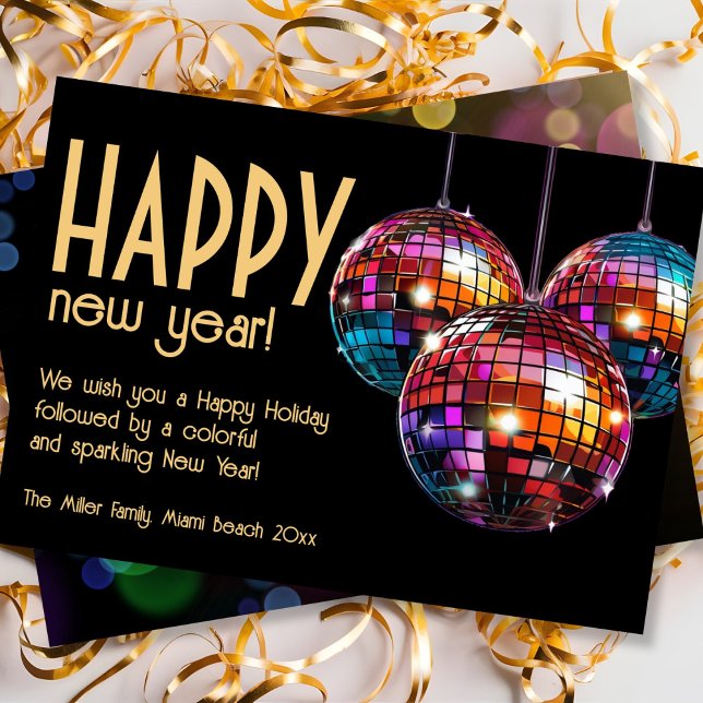 Happy New Year colourful Holiday Card (Creator Uploaded)