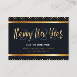 Happy New Year Company Business Logo Card