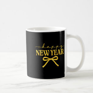 Happy New Year Coquette Bow New Year Party Family  Coffee Mug