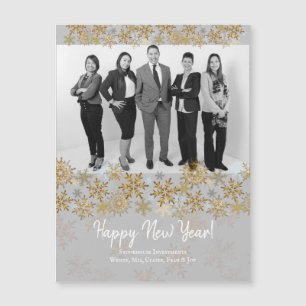 Happy New Year Corporate Business Magnetic Cards