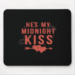 Happy New Year Couples He's My Midnight Kiss Valen Mouse Pad