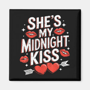 Happy New Year Couples She's My Midnight Kiss Vale Magnet