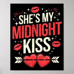 Happy New Year Couples She's My Midnight Kiss Vale Poster