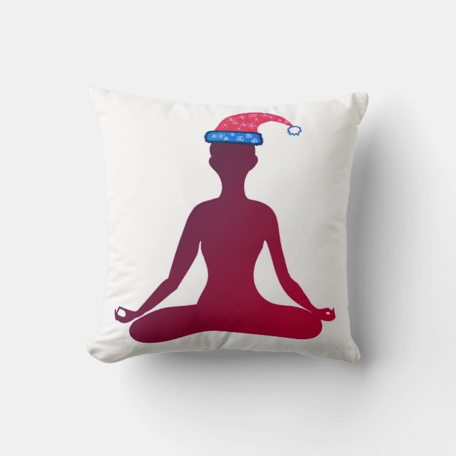 Happy New Year Cushion Yoga (Front)