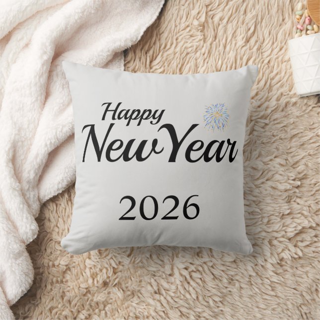 Happy New Year Custom Present Cushion (Blanket)