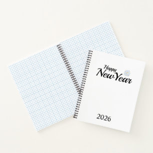 Happy New Year Custom Present Notebook