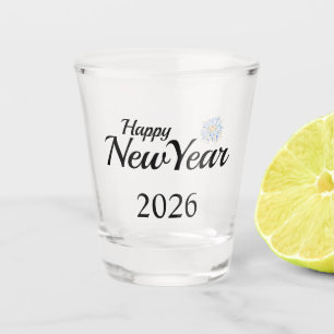 Happy New Year Custom Present Shot Glass