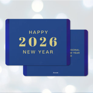 Happy New Year Custom Text Holiday Card 