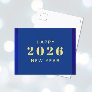 Happy New Year Custom Text Holiday Postcard