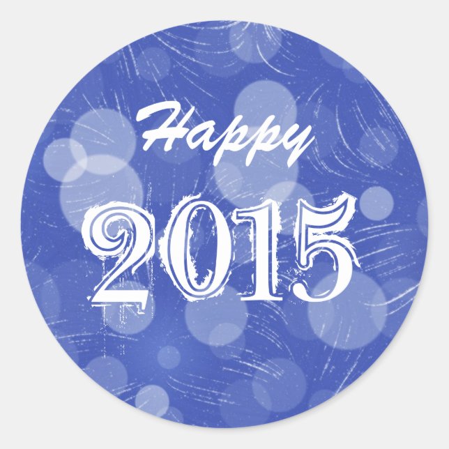 Happy New Year Customisable Sticker (Front)