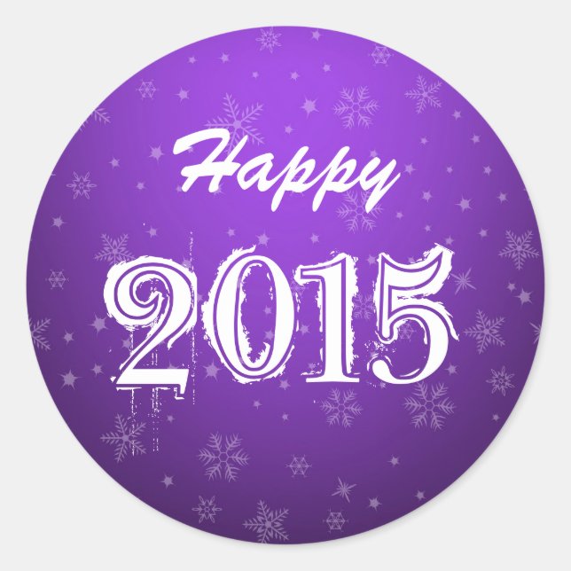 Happy New Year Customisable Sticker (Front)