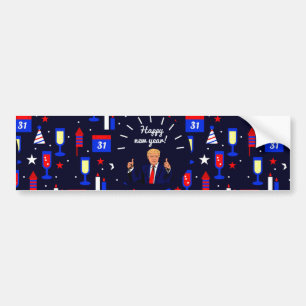happy new year donald trump bumper sticker