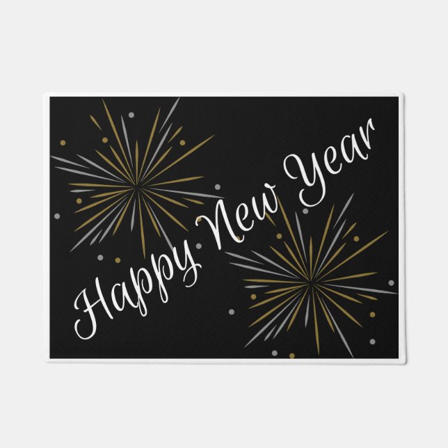 Happy New Year Door Mat (Front)