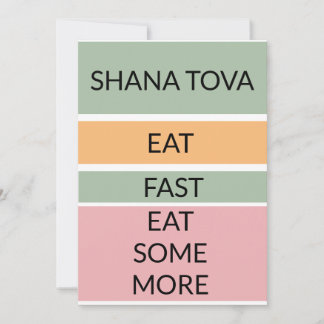 Happy New Year. Eat, Fast, Eat Some More Card