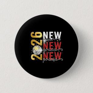 Happy New Year Eve 2026 New Year Party Hello 2026  6 Cm Round Badge