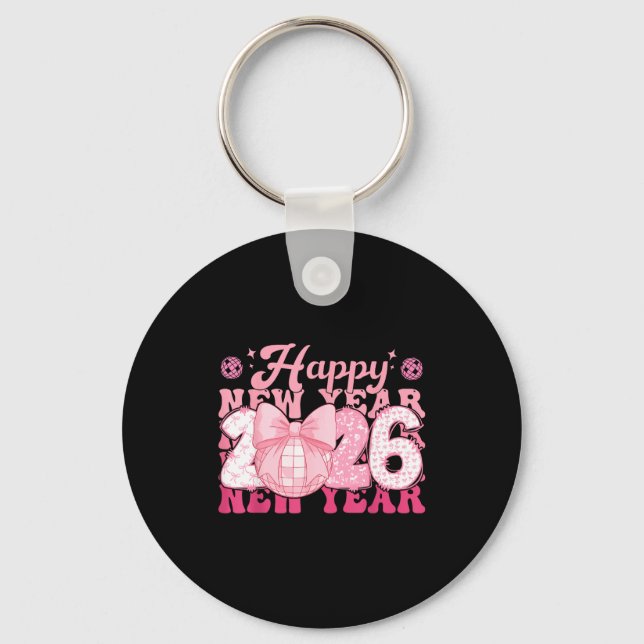 Happy New Year Eve 2026 Party Family Matching Men  Key Ring (Front)