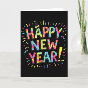 Happy New Year Eve Party 2026 Family Matching Fire Card