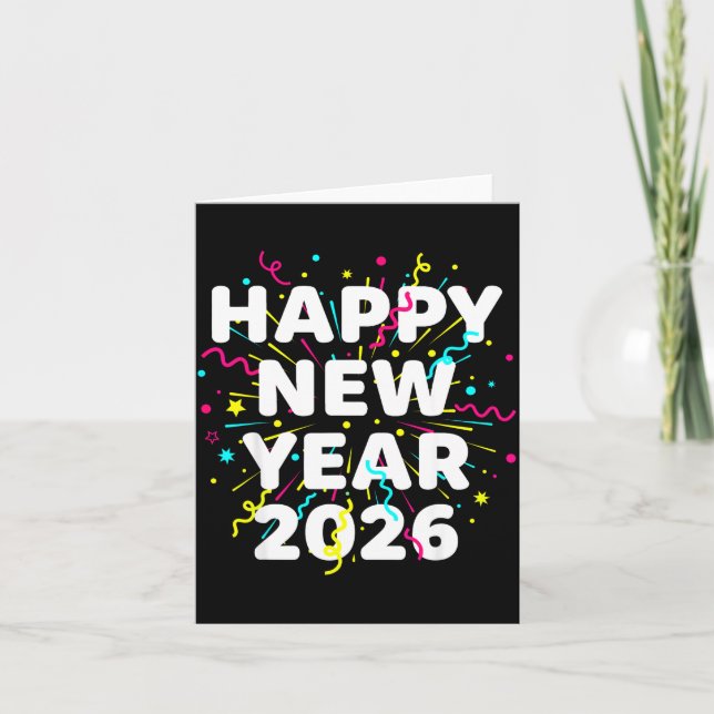 Happy New Year Eve Party 2026 Nye Family Matching  Card (Front)