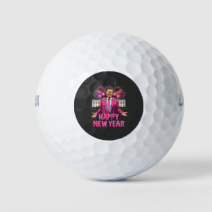 Happy New Year Eve Trump Resolution 2025 Golf Balls