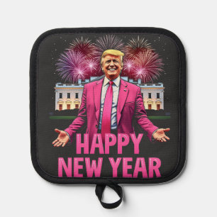 Happy New Year Eve Trump Resolution 2025 Pot Holder