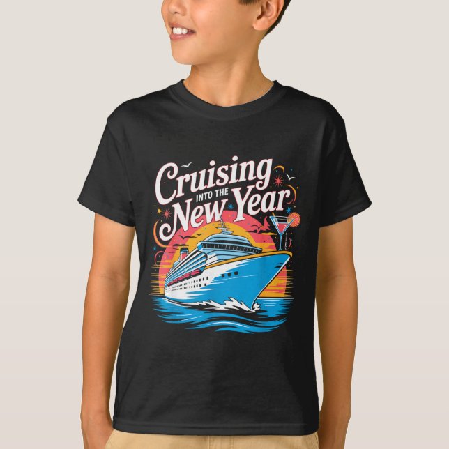 Happy New Year Family Cruise Matching Celebration  T-Shirt (Front)