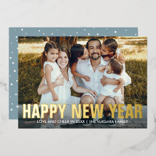 HAPPY NEW YEAR FAMILY PORTRAIT PHOTO
