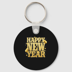 Happy New Year Family Reunion Party New Year Eve O Key Ring