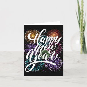 Happy New Year Firework Family Matching Men Women Card