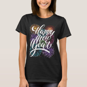 Happy New Year Firework Family Matching Men Women  T-Shirt