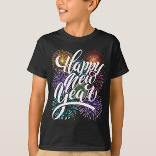 Happy New Year Firework Family Matching Men Women  T-Shirt