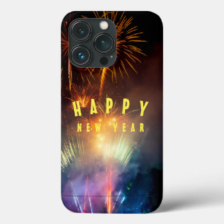 Happy new year firework iphone case